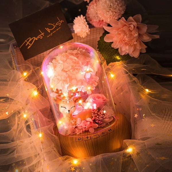 Artificial Flowers Night Light Bluetooth Speakers Flower Lamp Forever Ann CHK12N Carousel 2