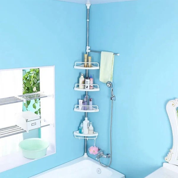 4 Tier Shower Caddy Organizer Shelf Corner Bathroom Organizer Shower Corn CHK12N Carousel 2