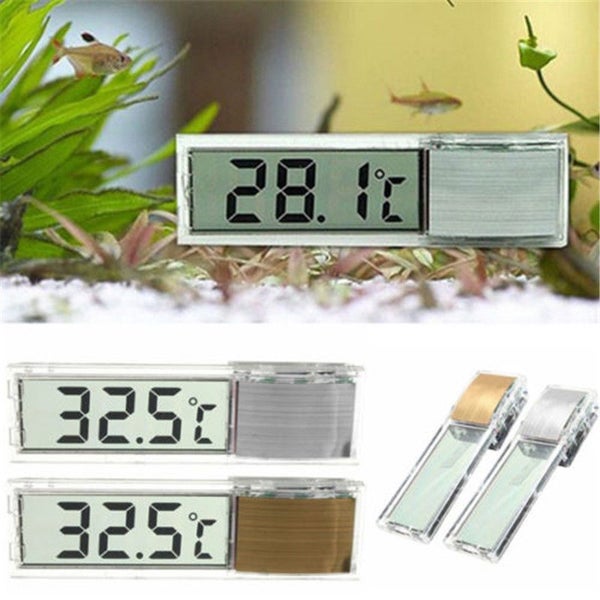 Aquarium Thermometer Meters LCD Digital Measurement Fish Tank Reptile Carousel 1