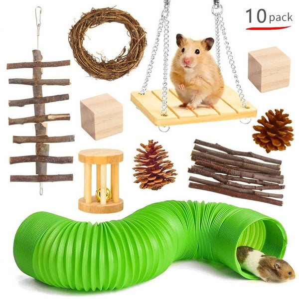 Combination Hamsters Rabbit Rat Toys Hamster Toys Set Pet Rabbit Guinea P CHK12N Carousel 1