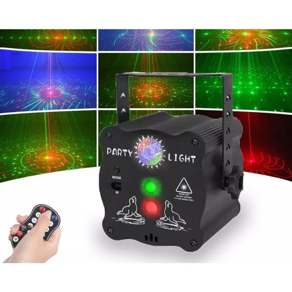 Rechargeable Party Dj Disco Light Sound Activated Rgb Led Strobe Stage Laser ... Carousel 2