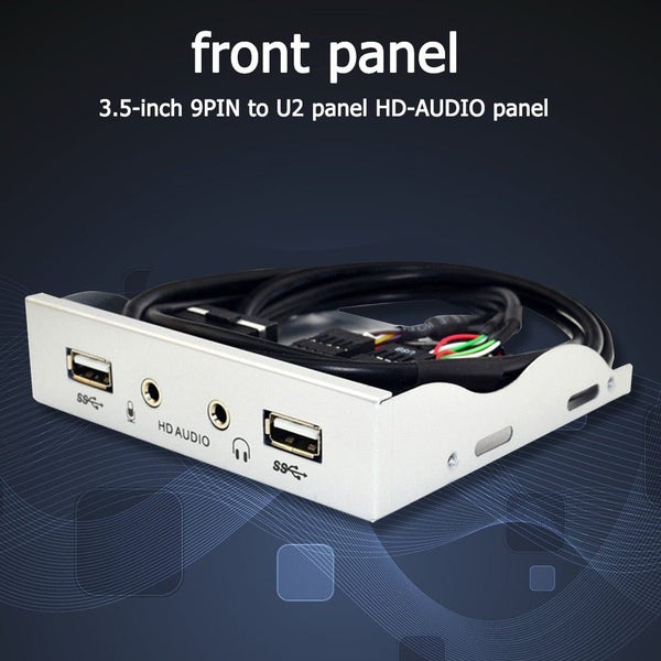 Durable Front Panel Wear-resistant 9 Pin to 4 Port HUB Floppy Bay PC Case CHK12N Carousel 2