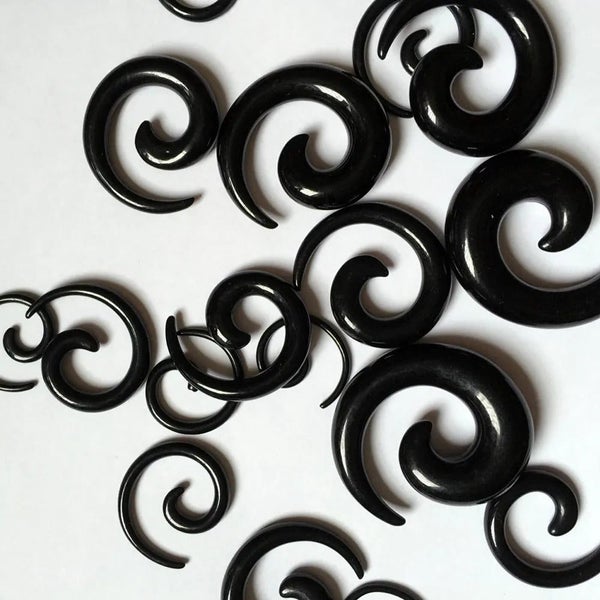 12Pcs Acrylic Spiral Ear Plug Stretching Tapers Body Jewelry Acrylic Ear CHK12N Carousel 2