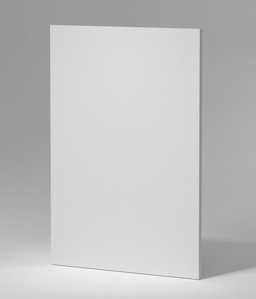Melamine White - 870 High 2400mm Wide Bar Back Panel Carousel 1