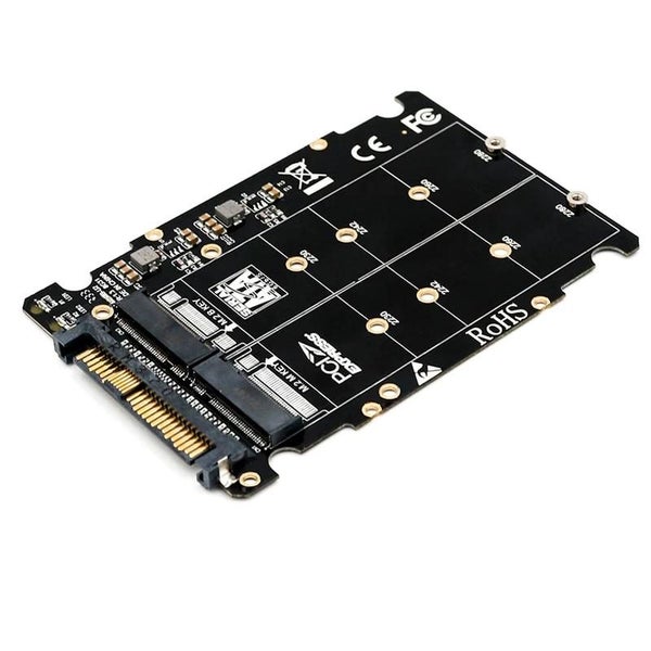 M.2 SSD to U.2 Adapter 2 in 1 M.2 NVMe SATA-Bus NGFF SSD to PCI-e U.2 SFF CHK12N Carousel 1