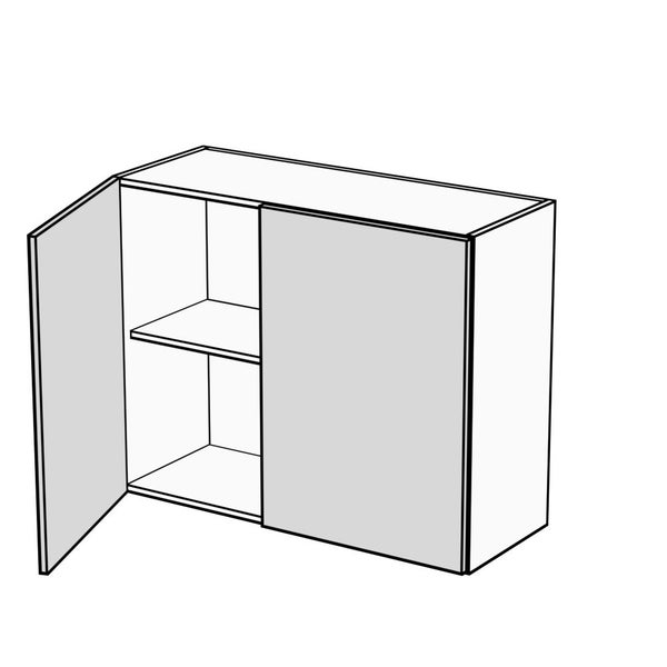 Melamine White - 450mm wide 350mm Deep 960mm High Single Door Wall Cabinet Carousel 1