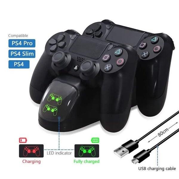 DATA FROG PS4 Charging Station Controller Charger for Wireless PS4 USB Du CHK12N Carousel 2