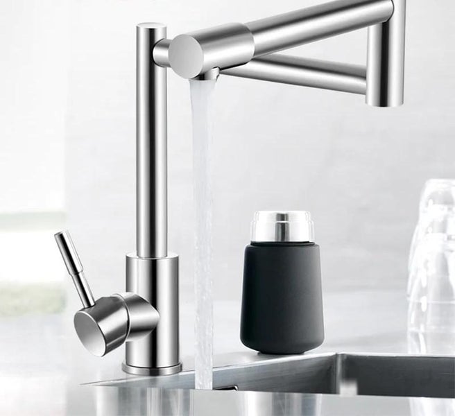 BAKALA 304 Stainless Steel Lead-free Folding Kitchen Faucet Mixer 360 Deg CHK12N Carousel 1