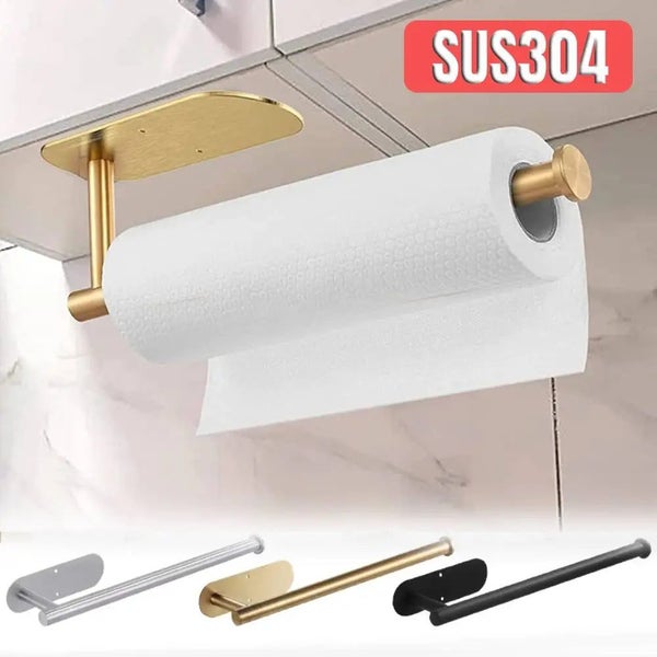 Punch-free Paper Towel Holder Stainless Steel Kitchen Under Cabinet Roll CHK12N Carousel 2