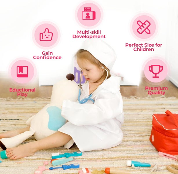 Little Dentist Playset - Wooden Dental Tools Free Shipping | Local Stock Carousel 2