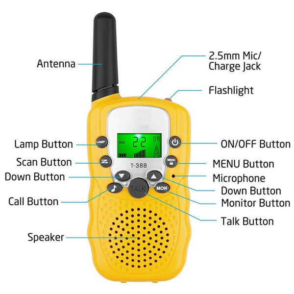 Coloured 3X CB RADIO Walkie Talkie 3 Handsets Carousel 12