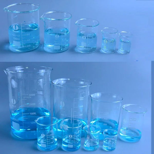 5ml 10ml 25ml 50ml 100ml 150ml 200ml G3.3 Borosilicate Glass Low Form Bea CHK12N629576123800341111