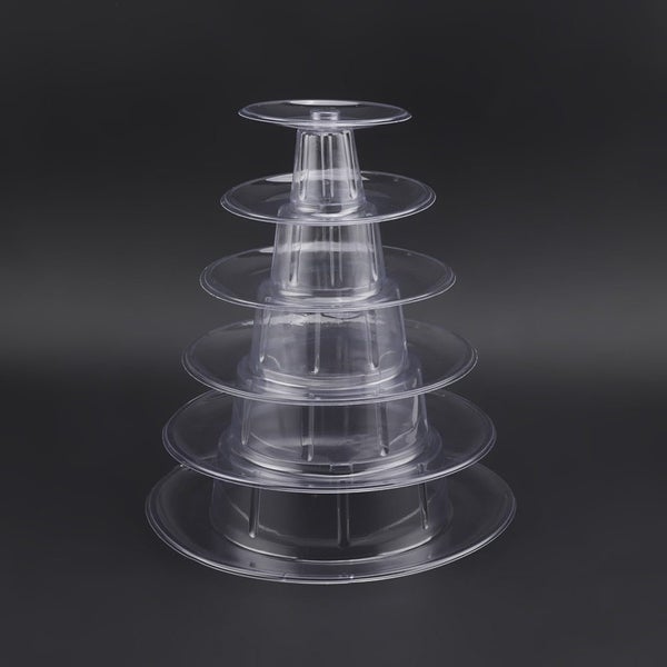 6-layer Macarons Display Tower Plastic Macaron Tower Stand Fondant Cake S CHK12N Carousel 1