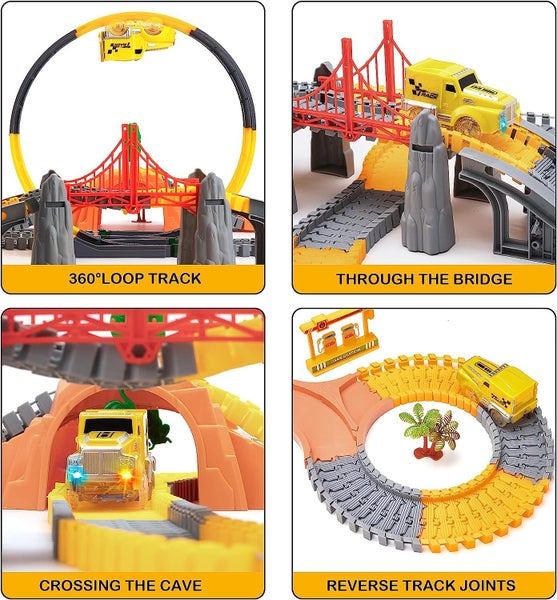 OR TU TU Construction Race Track Car Toys Set Carousel 10