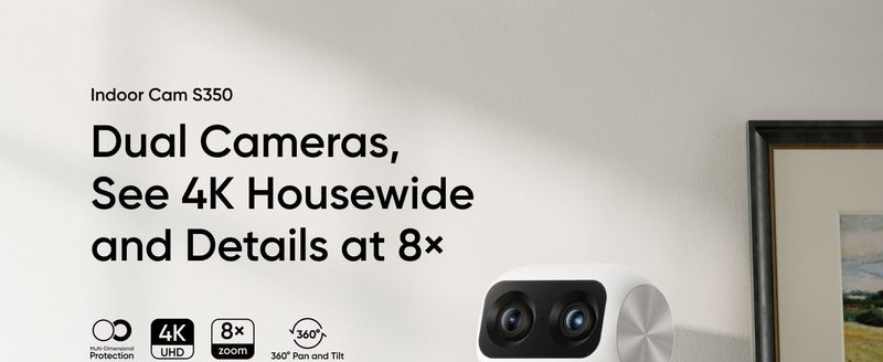 Eufy Security S350 4K 360° PTZ Indoor Dual Camera Carousel 2