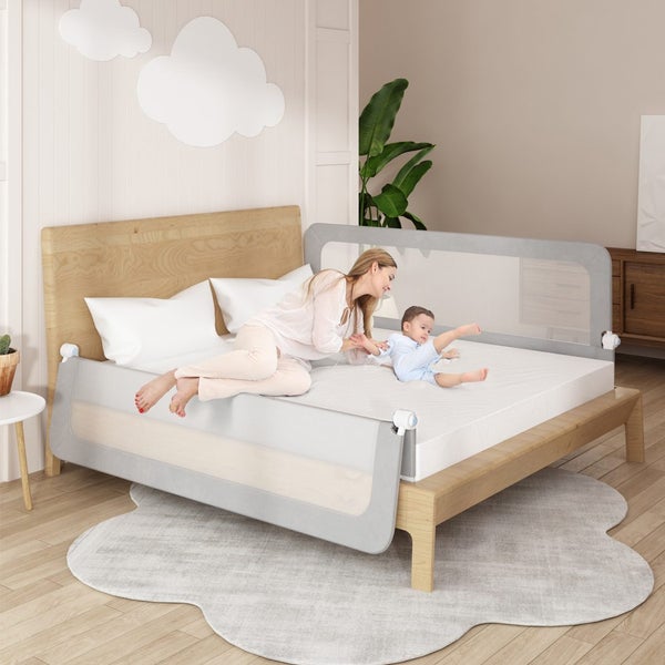 Bopeep Bed Rail Baby Kids Safety Adjustable Folding Child Toddler Cot Protect S Carousel 1