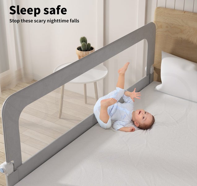 Bopeep Bed Rail Baby Kids Safety Adjustable Folding Child Toddler Cot Protect S62864737330689112