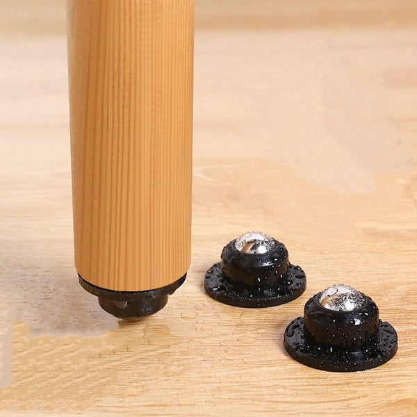 4PCS Self Adhesive Caster Mini Swivel Wheels Stainless Steel Universal Wh CHK12N Carousel 2