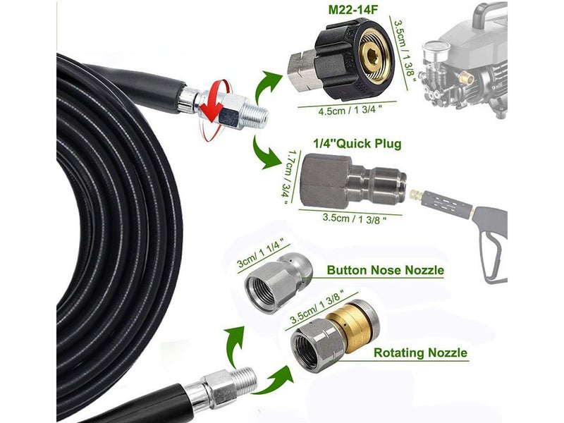 Pressure Washer Drain/Pipe Cleaning Kit 15m Carousel 2