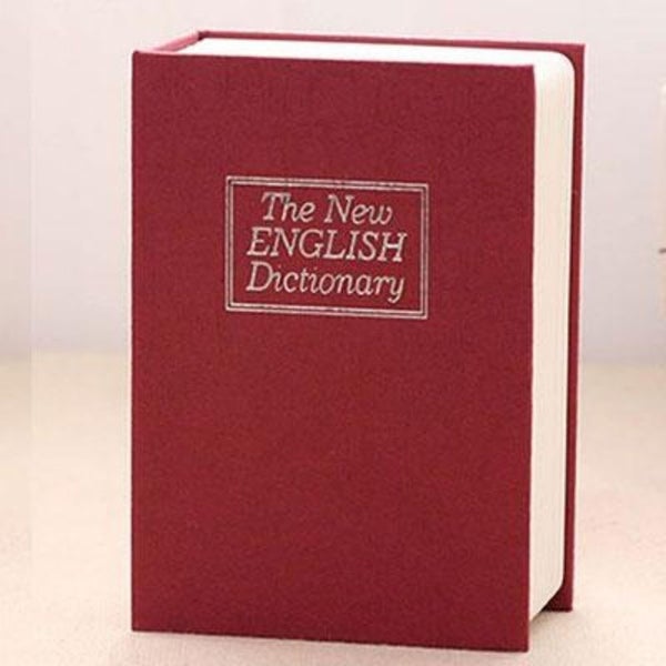 Mini Dictionary Safe Box Book (Red) Carousel 1