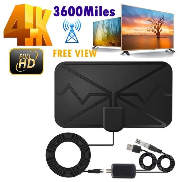 4K Digital Antenna TV Indoor With Amplifier Signal Booster 3600 Miles DVB CHK12N Carousel 2