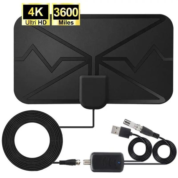 4K Digital Antenna TV Indoor With Amplifier Signal Booster 3600 Miles DVB CHK12N Carousel 1