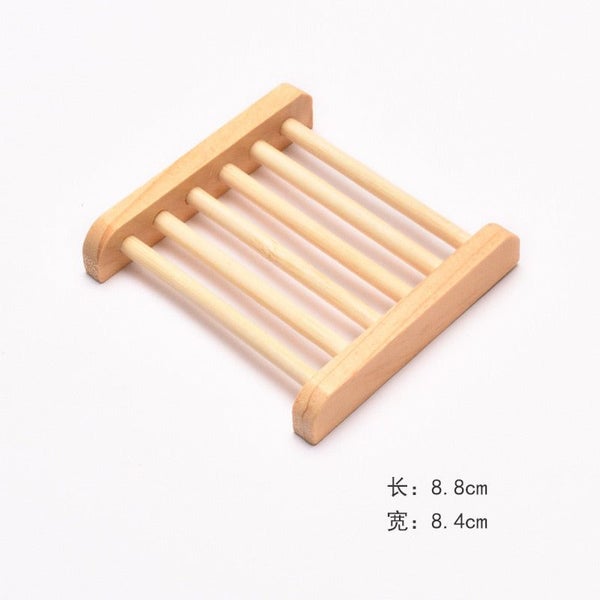Bamboo Case Tray Wooden Prevent Mildew Drain Soap Box Natural Bamboo Dish CHK12N Carousel 1