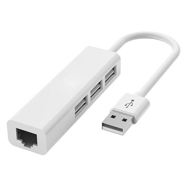 TYPE-C to RJ45 Lan Network Card 4 in 1 USB 2.0 Hub For Laptop Adapter Com CHK12N Carousel 1