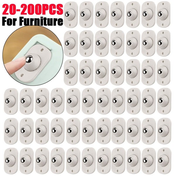 20-200pcs Self-Adhesive Rollers For Furniture Universal Pulley Rotating W CHK12N Carousel 2