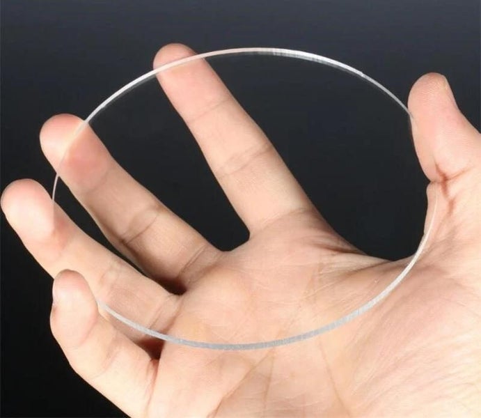 6cm 7cm 8cm 9cm 10cm Round Transparent Clear plastic Sheet acrylic board CHK12N Carousel 2