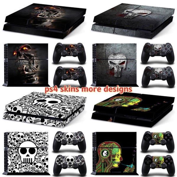 Skull design For PS4 sticker For ps4 skin sticker for ps4 vinyl sticker CHK12N Carousel 2