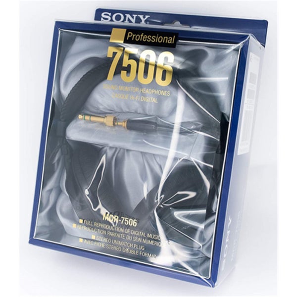 Sony MDR-7506 Wired Professional Monitor Headphones - Black 40mm Drivers - Carousel 5