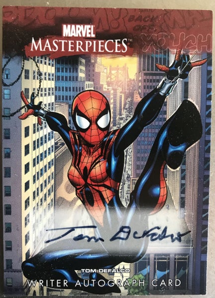 2008 MARVEL MASTERPIECES 3 WRITERS AUTOGRAPH CARD - TOM DEFALCO NM Carousel 1