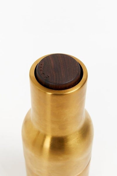Brushed Brass Bottle Grinder 2 piece set Carousel 2