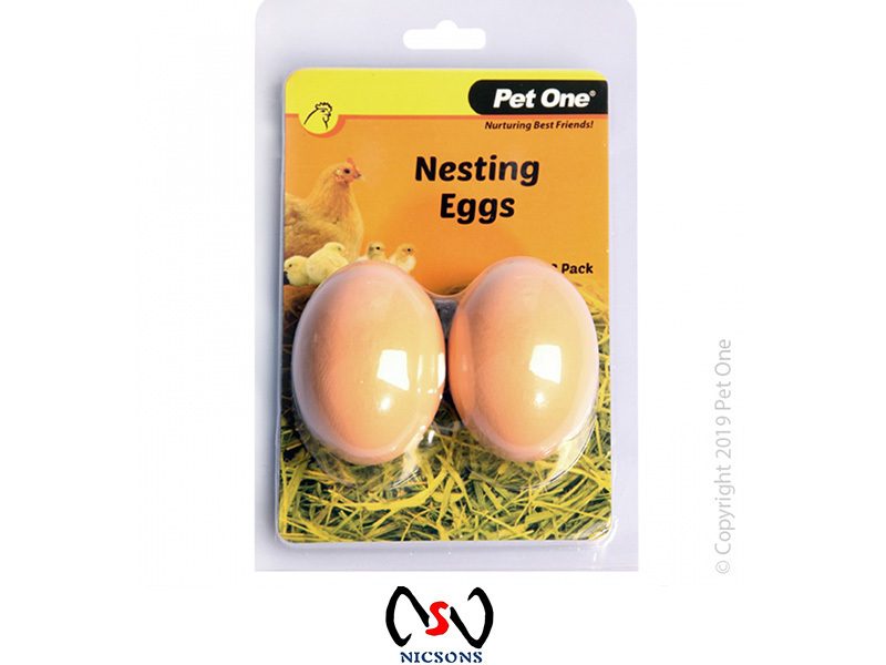 Pet One Nesting Eggs For Hens 2PK Carousel 1