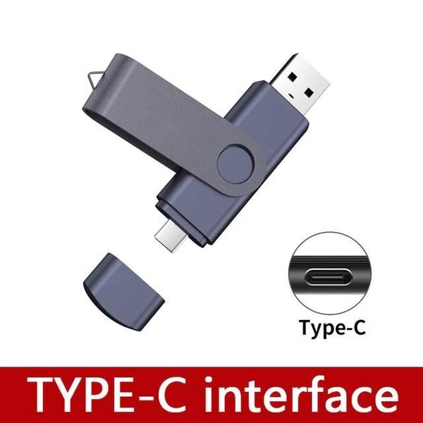 New Type C 2TB USB Flash Drive OTG 2 IN 1 Pen Drive USB Stick High Speed CHK12N Carousel 1