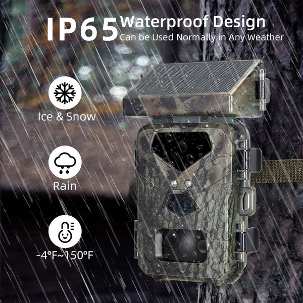 Solar Powered Trail Camera with Detailed Images IR Night Tracking Moving Targets Carousel 2