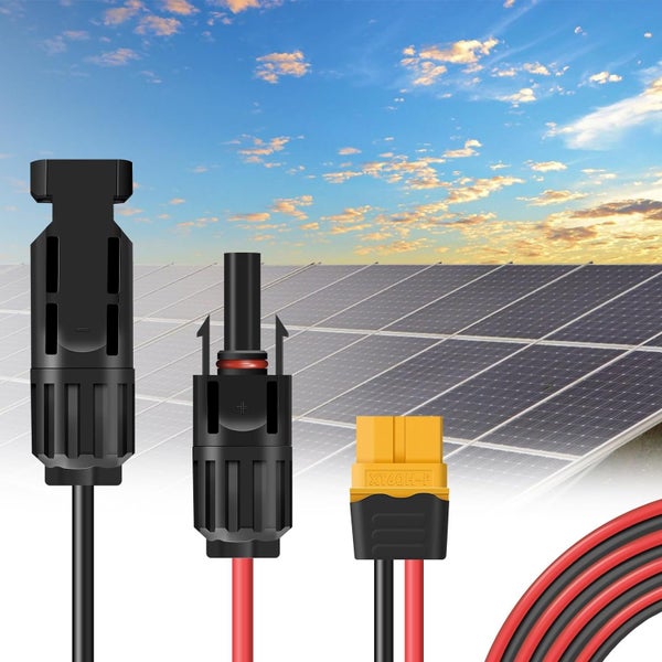 Solar to XT60i Cable 12AWG Stable Solar Connector to XT60i Adapter