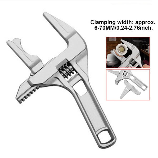 Bathroom Plumbing Wrench Short Handle Repairing Large Opening Spanner Bas CHK12N Carousel 2