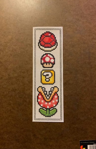 "Yoshi", “TMNT” & “Super Mario” Themed Cross-stitch Bookmarks Carousel 1
