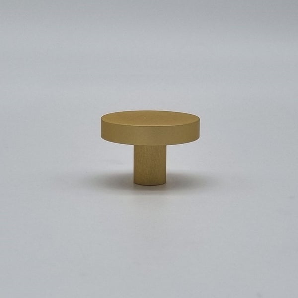 30mm Brushed Gold Modern Style Knob 30x20mm Carousel 1