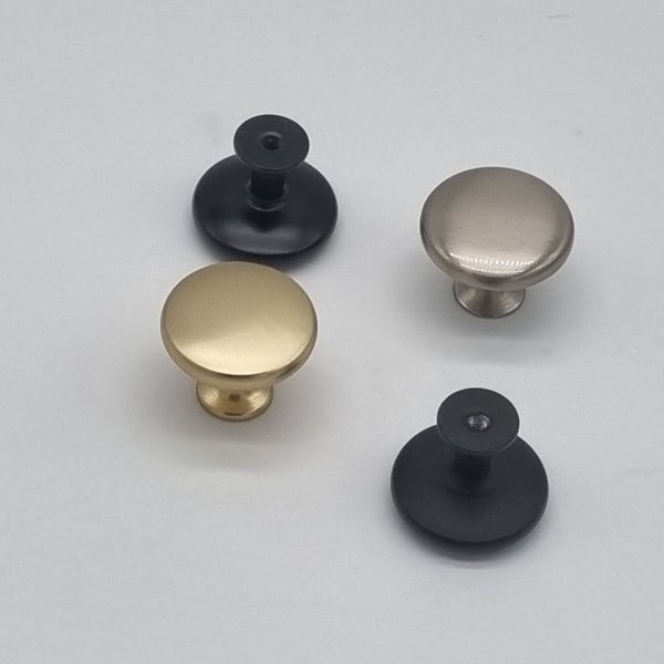 28mm Matte Black Small Lightweight Knob 28x22mm Carousel 6