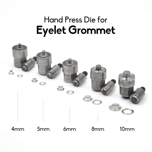 KALASO 1Set Eyelet Grommet Die 2mm 3mm 4mm 5mm 6mm 8mm 10mm 12mm 14mm 17m CHK12N Carousel 1