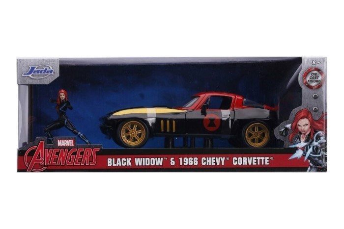 Jada 31749 1/24 HWR '69 CHEV Corvette W/Black Widow Carousel 2