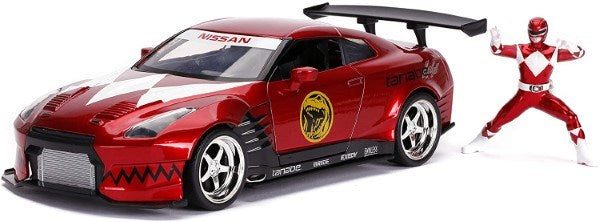 Jada 31908 1/24 HWR '09NISSAN GT-R W/RED RANGER Carousel 1