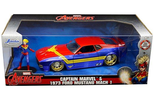 Jada 31193 1/24 HWR - '73 Mach 1 W/ CPT Marvel Carousel 1