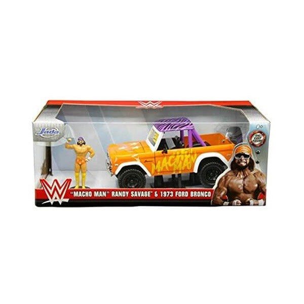 Jada 32046 1/24 1973 Ford Bronco w/"Macho Man" Randy Savage Figurine Carousel 2