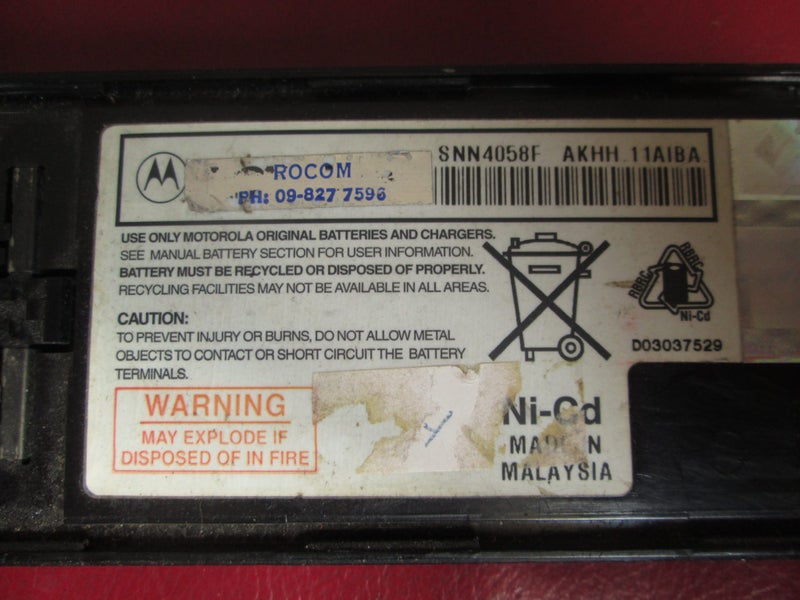 Motorola 6v NiCd Phone Battery - Unknown Carousel 2