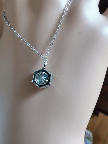 SALE: 3ct Moissanite Diamond Pendant Necklace S925 Silver 18K White Gold Plated62949056389633114