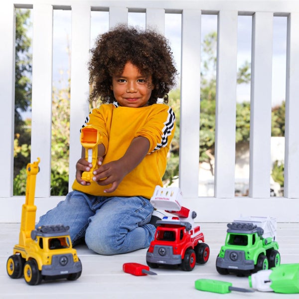 RC Truck DIY Construction Set - City Fire Truck Carousel 5